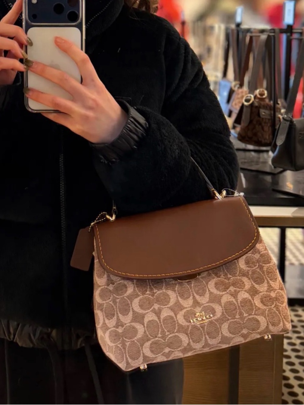Coach Emory Top Handle Bag In Signature Chenille